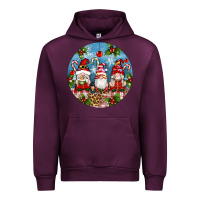 Mauve Wine christmas gnomes ornament Urban Hoodie - Artiststas