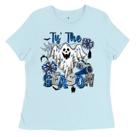 Tis' The Season Cheer Ghost Ladies Tee | Teevron