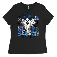 Black Tis' The Season Cheer Ghost Ladies Tee - BarkalooDesign