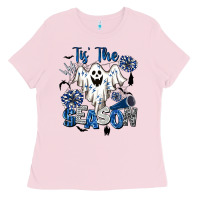 Bubblegum Pink Tis' The Season Cheer Ghost Ladies Tee - BarkalooDesign