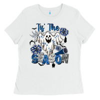 White Tis' The Season Cheer Ghost Ladies Tee - BarkalooDesign