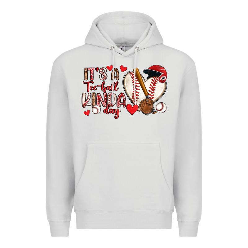 It S A Tee Ball Kinda Day Baseball Premium Hoodie by Artiststas | Teevron