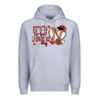 Heather Grey it s a tee ball kinda day baseball Premium Hoodie - Artiststas