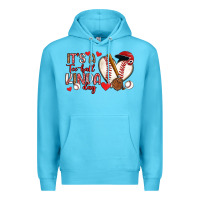 Ocean Blue it s a tee ball kinda day baseball Premium Hoodie - Artiststas