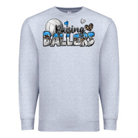 Heather Grey raising ballers volleyball Premium Sweatshirt - Zillion Design Studio