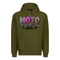 Army Green moto mama Premium Hoodie - Artiststas