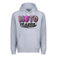 Heather Grey moto mama Premium Hoodie - Artiststas