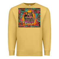 Antique Gold mama bear leopard and aztec Premium Sweatshirt - RanaPortraitStore
