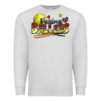 Dove Grey raising ballers softball Premium Sweatshirt - Zillion Design Studio