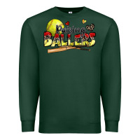 Sports Green raising ballers softball Premium Sweatshirt - Zillion Design Studio