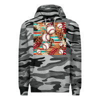 Slate Camo baseball leopard cowhide turquoise seamless pattern Premium Hoodie - JahusDesignShop