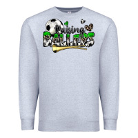 Heather Grey raising ballers soccer Premium Sweatshirt - Zillion Design Studio