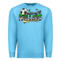 Ocean Blue raising ballers soccer Premium Sweatshirt - Zillion Design Studio