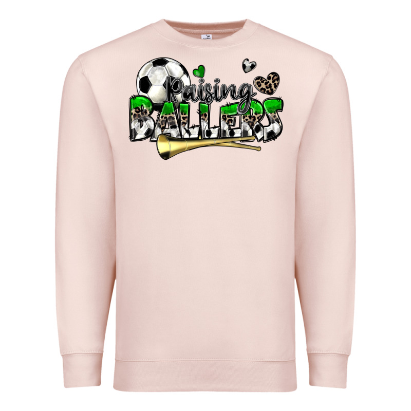 Raising Ballers Soccer Premium Sweatshirt by Zillion Design Studio | Teevron