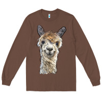 Chestnut alpaca Long Sleeve Tee - BarkalooDesign