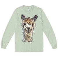 Matcha alpaca Long Sleeve Tee - BarkalooDesign