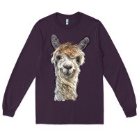 Plum alpaca Long Sleeve Tee - BarkalooDesign