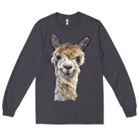 Smoke alpaca Long Sleeve Tee - BarkalooDesign