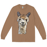 Toasted Coconut alpaca Long Sleeve Tee - BarkalooDesign