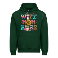 Forest Green wife mom boss Urban Hoodie - AdoDesignShop