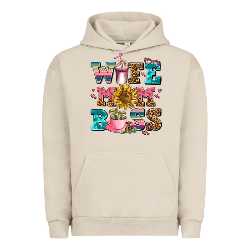 Wife Mom Boss Urban Hoodie by AdoDesignShop | Teevron