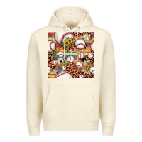Sandshell baseball leopard cowhide sunflower seamless pattern Premium Hoodie - JahusDesignShop