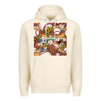 Tofu baseball leopard cowhide sunflower seamless pattern Premium Hoodie - JahusDesignShop