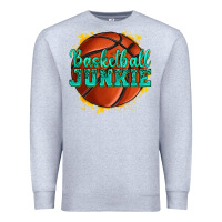 Heather Grey basketball junkie Premium Sweatshirt - texasbilliewilder