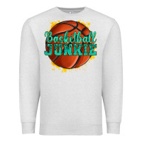Oatmeal Heather basketball junkie Premium Sweatshirt - texasbilliewilder