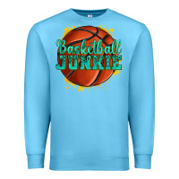 Ocean Blue basketball junkie Premium Sweatshirt - texasbilliewilder