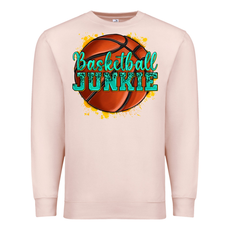 Basketball Junkie Premium Sweatshirt by texasbilliewilder | Teevron