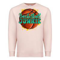 Pale Pink basketball junkie Premium Sweatshirt - texasbilliewilder
