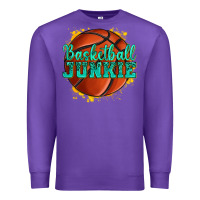 Purple basketball junkie Premium Sweatshirt - texasbilliewilder