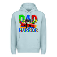 Blue Mist dad of a warrior Premium Hoodie - AdoDesignShop