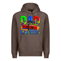 Coffee dad of a warrior Premium Hoodie - AdoDesignShop