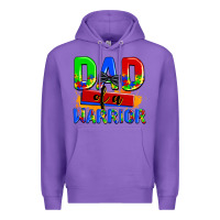 Purple dad of a warrior Premium Hoodie - AdoDesignShop
