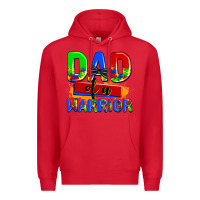 Red dad of a warrior Premium Hoodie - AdoDesignShop