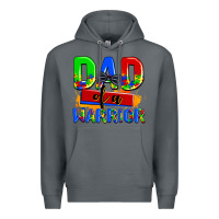 Rock dad of a warrior Premium Hoodie - AdoDesignShop
