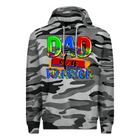 Slate Camo dad of a warrior Premium Hoodie - AdoDesignShop