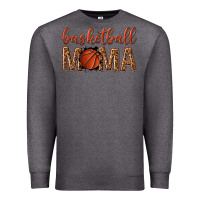 Charcoal Heather basketball mama Premium Sweatshirt - texasbilliewilder