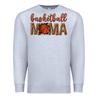 Heather Grey basketball mama Premium Sweatshirt - texasbilliewilder