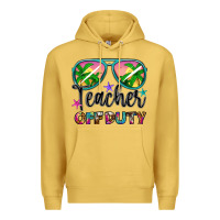 Antique Gold teacher off duty Premium Hoodie - Artiststas