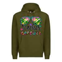 Army Green teacher off duty Premium Hoodie - Artiststas
