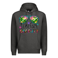 Charcoal Heather teacher off duty Premium Hoodie - Artiststas