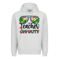 Dove Grey teacher off duty Premium Hoodie - Artiststas