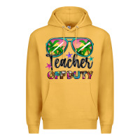Mustard teacher off duty Premium Hoodie - Artiststas