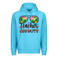Ocean Blue teacher off duty Premium Hoodie - Artiststas