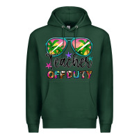 Sports Green teacher off duty Premium Hoodie - Artiststas