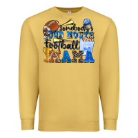 Antique Gold somebody's loud mouth football mama Premium Sweatshirt - Zillion Design Studio