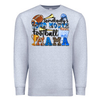 Heather Grey somebody's loud mouth football mama Premium Sweatshirt - Zillion Design Studio
